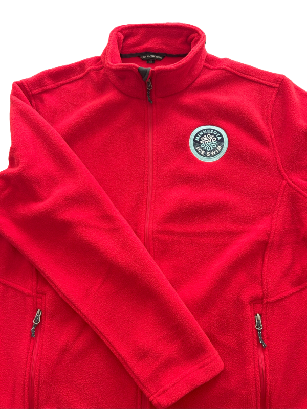 MN Ice Swim Zip Fleece - Red