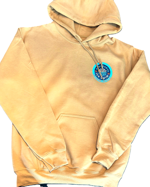 Hooded sweatshirt with front pocket and logo on chest