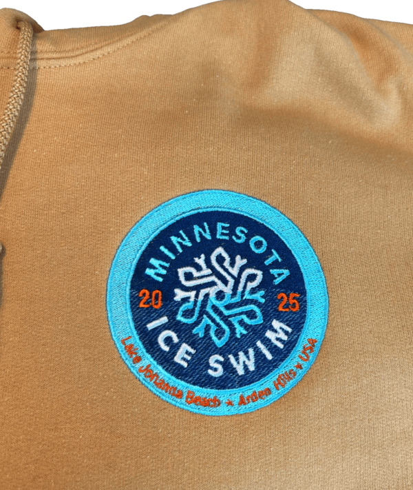Logo detail on sweatshirt