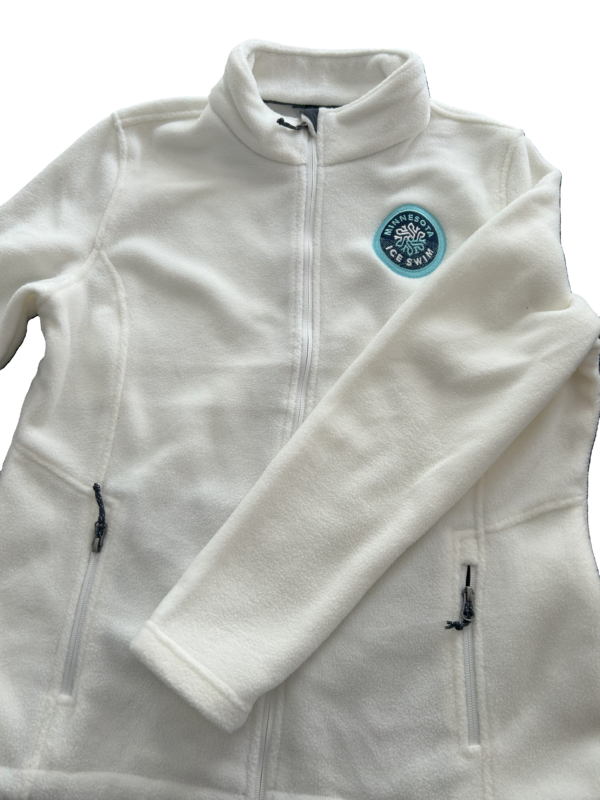 MN Ice Swim Zip Fleece - Ladies - White