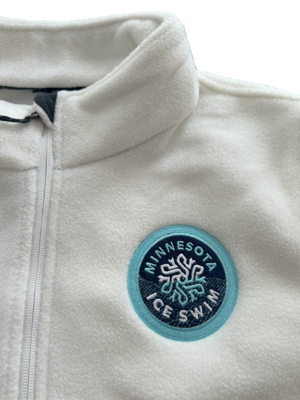 MN Ice Swim Zip Fleece - Ladies - White - Image 3